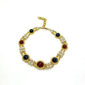 Колье чокер позолота