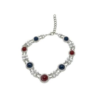 Колье чокер серебро