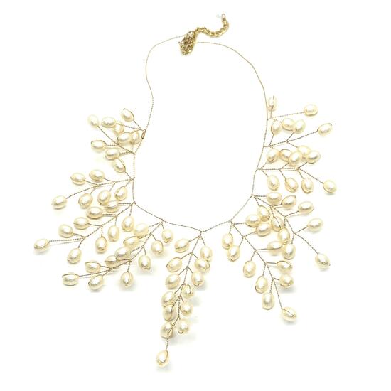 Колье гибкое с жемчугом