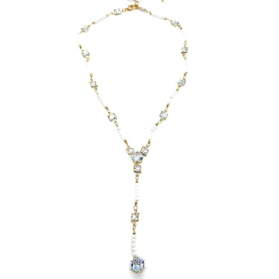 Колье галстук страза