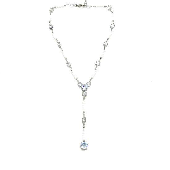 Колье галстук страза 