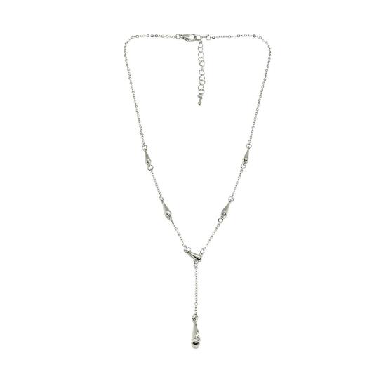 Колье галстук родий