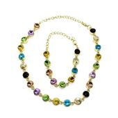 Колье цветной круг