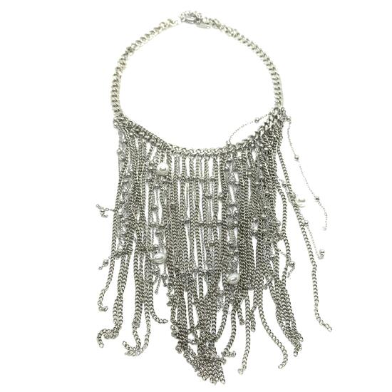 Колье цепи с жемчугом