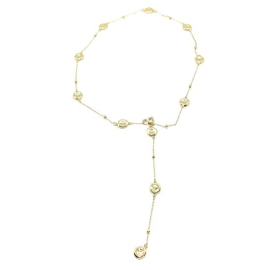 Колье галстук пуговки