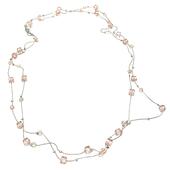 Колье сатуар родий в ассортименте