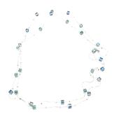 Колье сатуар родий в ассортименте