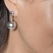 Серьги большой шар