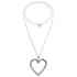 Удлиненное колье с сердцем